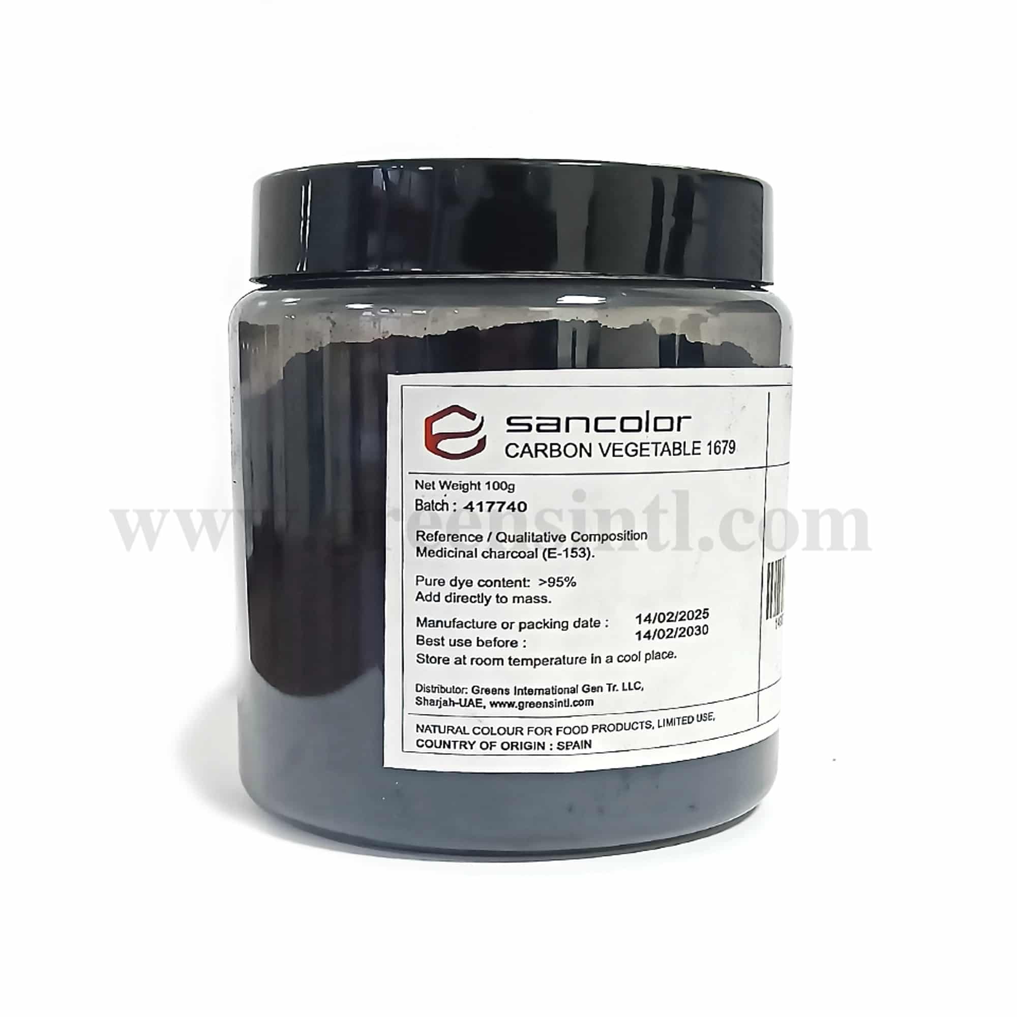 SANCOLOR Chocolate Colour Powder Carbon Vegetable 100 g