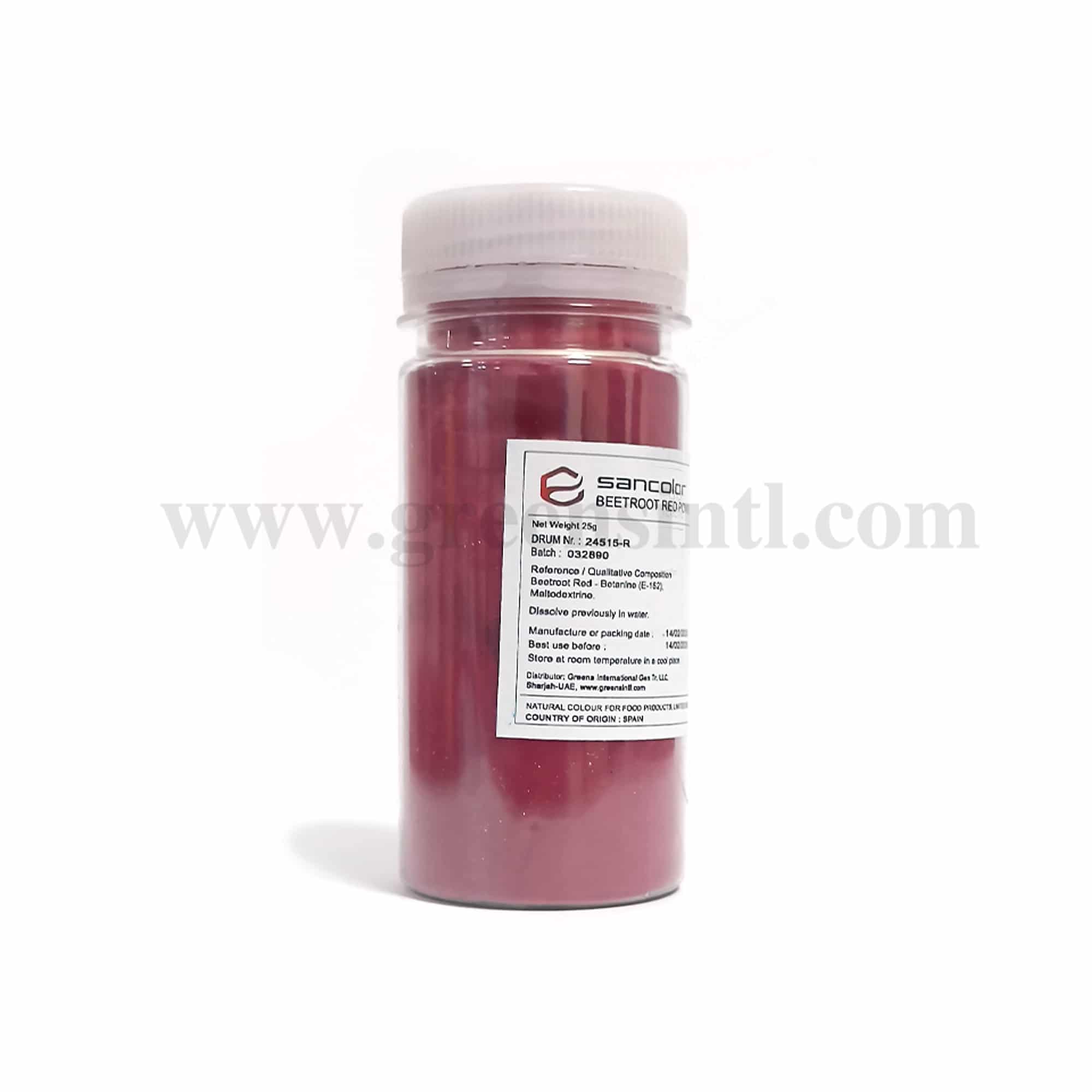 SANCOLOR Natural Food Colour Powder Beetroot Red 25 g