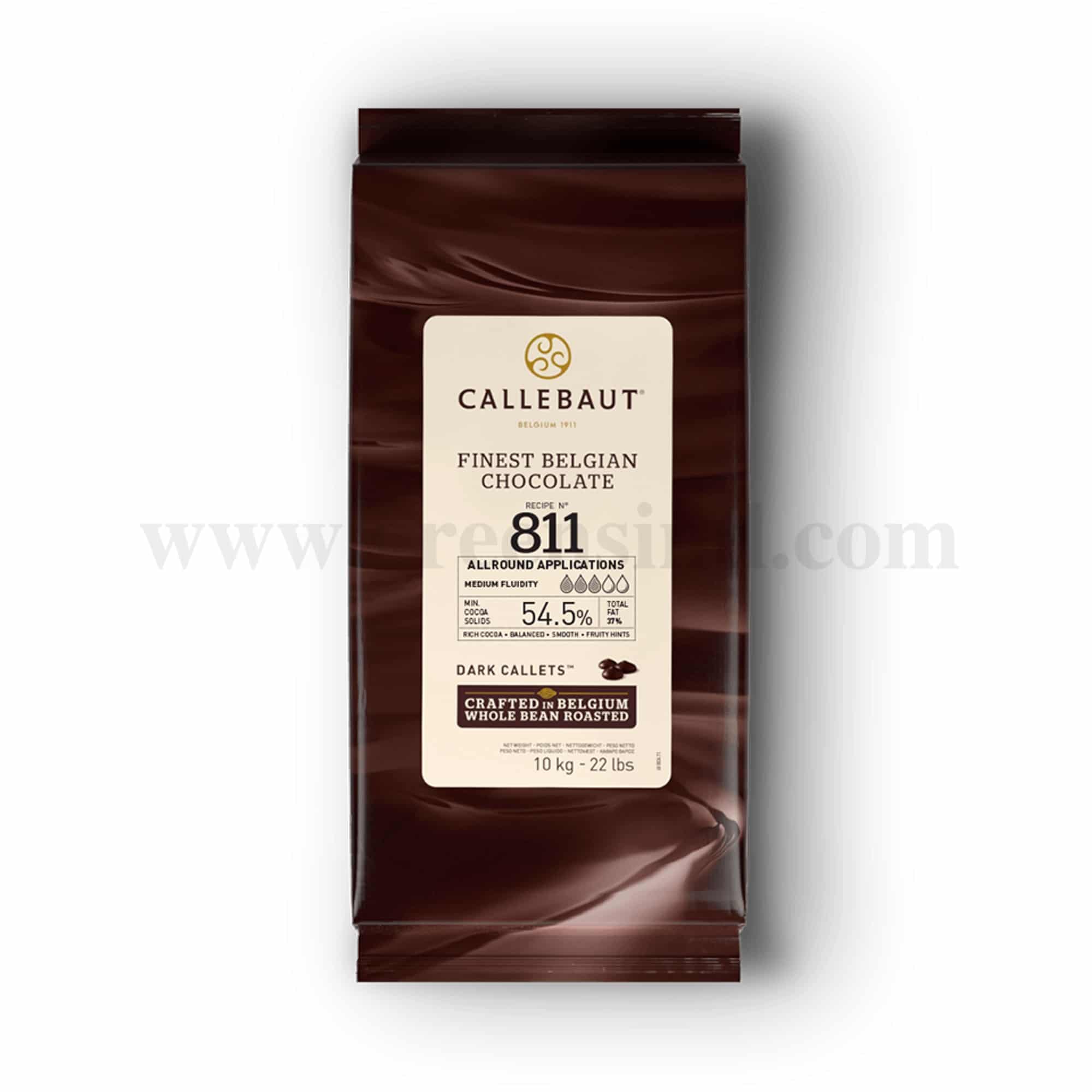 CALLEBAUT Dark Chocolate Callets 811-54.5%-10 Kg 
