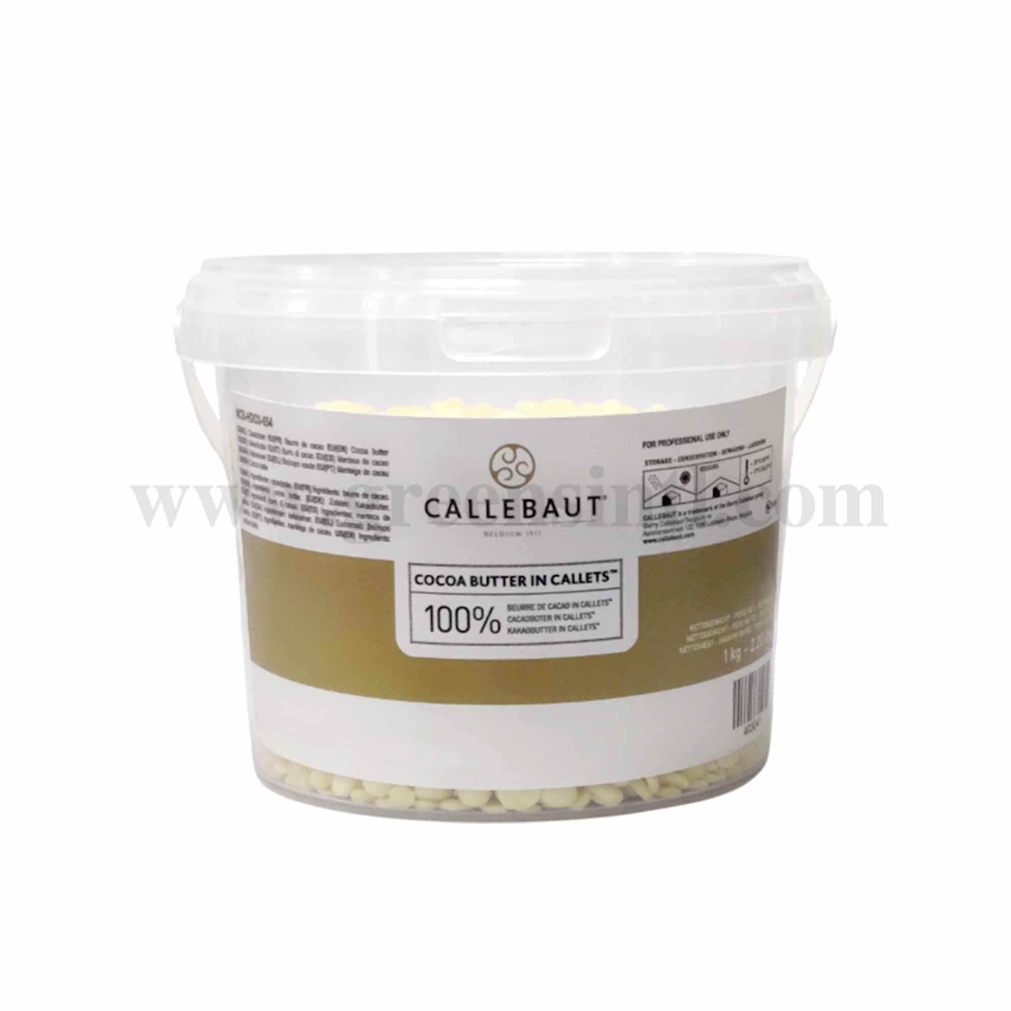 CALLEBAUT Cocoa Butter Callets 100%-1 Kg