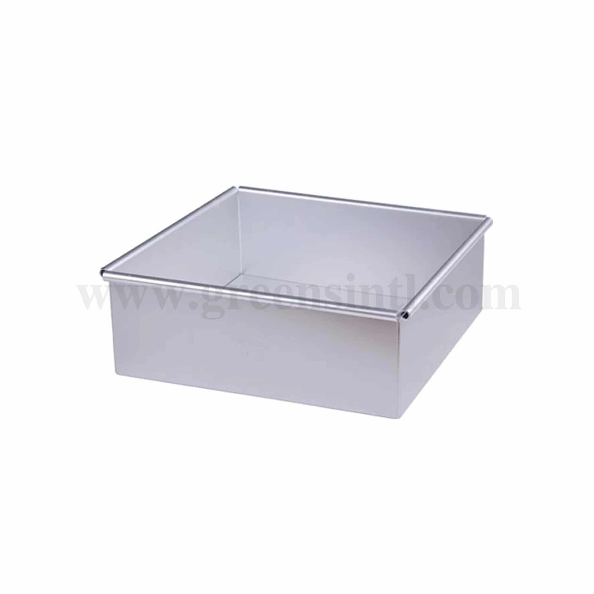 GREENS CHOICE Square Cake Pan with Rounded Edge D 9 Inch x h 3 Inch
