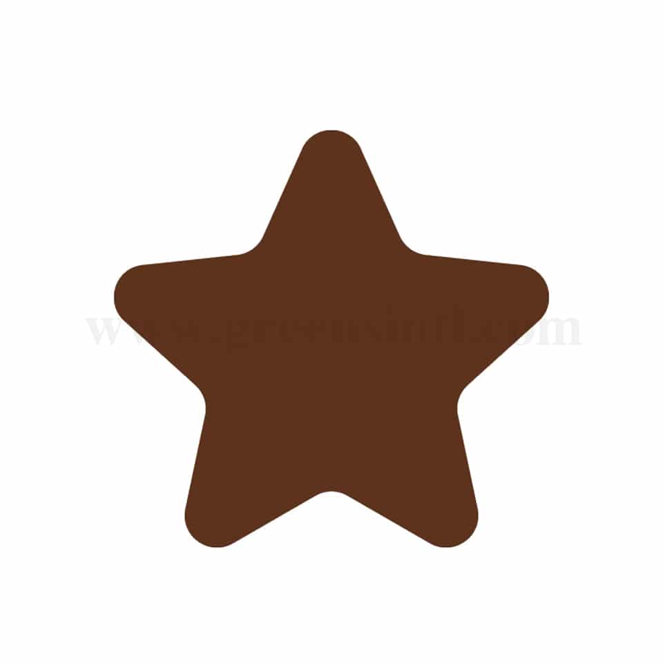 MARTELLATO Chocolate Garnish Mat Star D 26mm - 60pcs