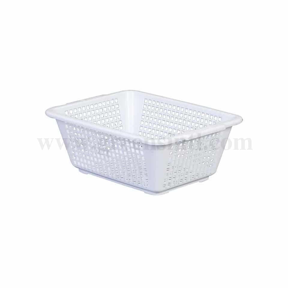 ARAVEN Square Colander White 298x224xh112 mm