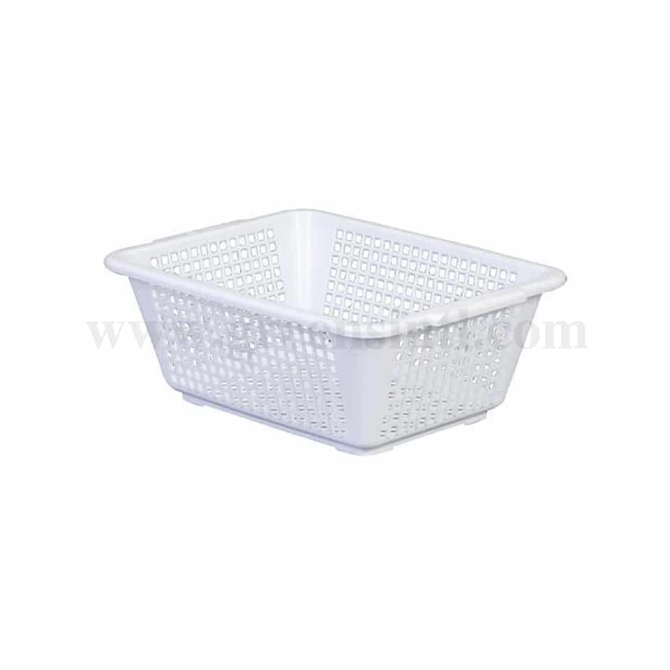 ARAVEN Square Colander White 400x298xh130 mm