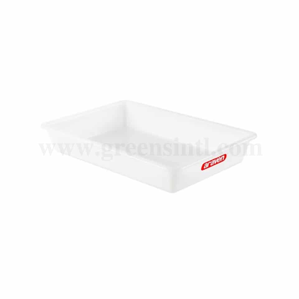 ARAVEN Flat Food Storage Container Deep 485x335x80mm-8L