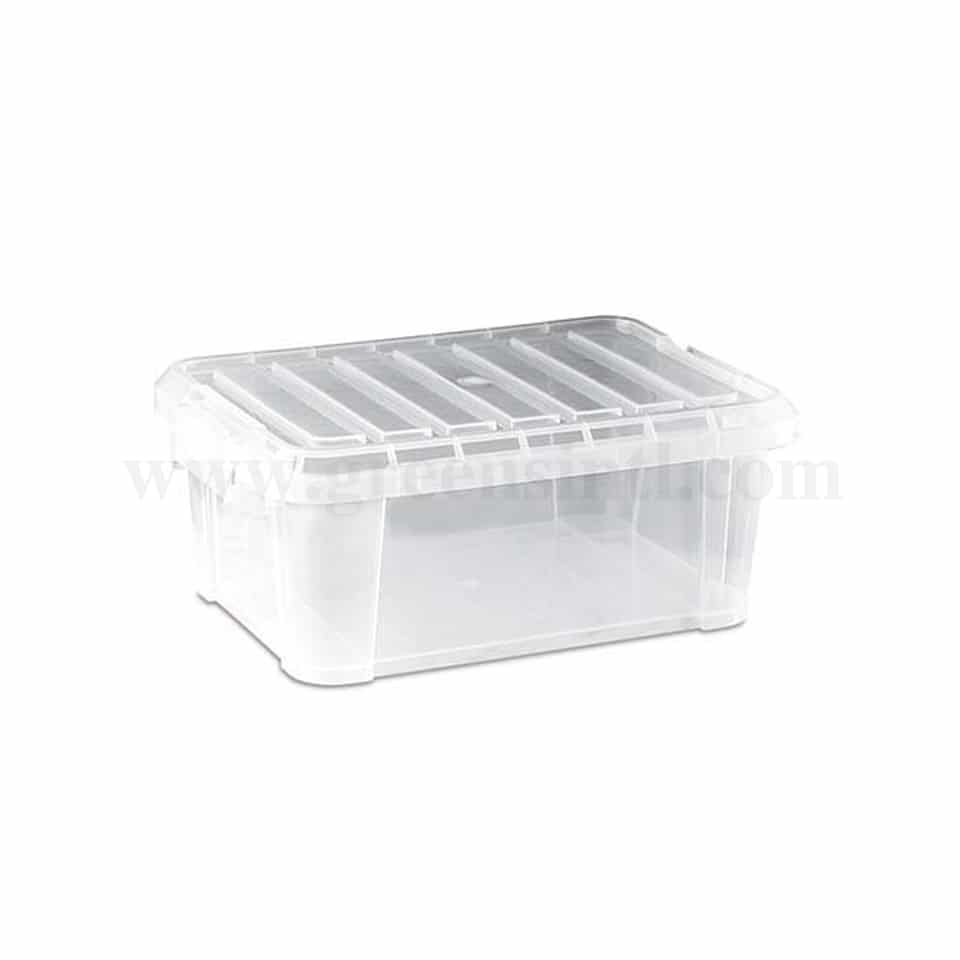 ARAVEN Food Box With Lid Transparent 380x265xh155mm- 9L