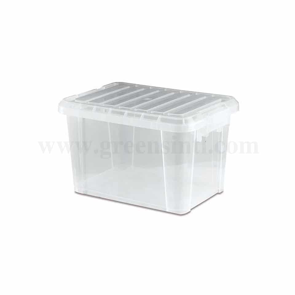 ARAVEN Food Box With Lid Transparent 380x265xh230mm-14L