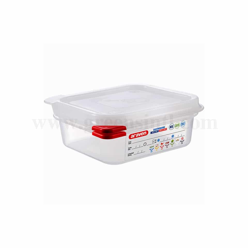ARAVEN Airtight Food Container GN 1/6 176x162x65mm-1.1 L