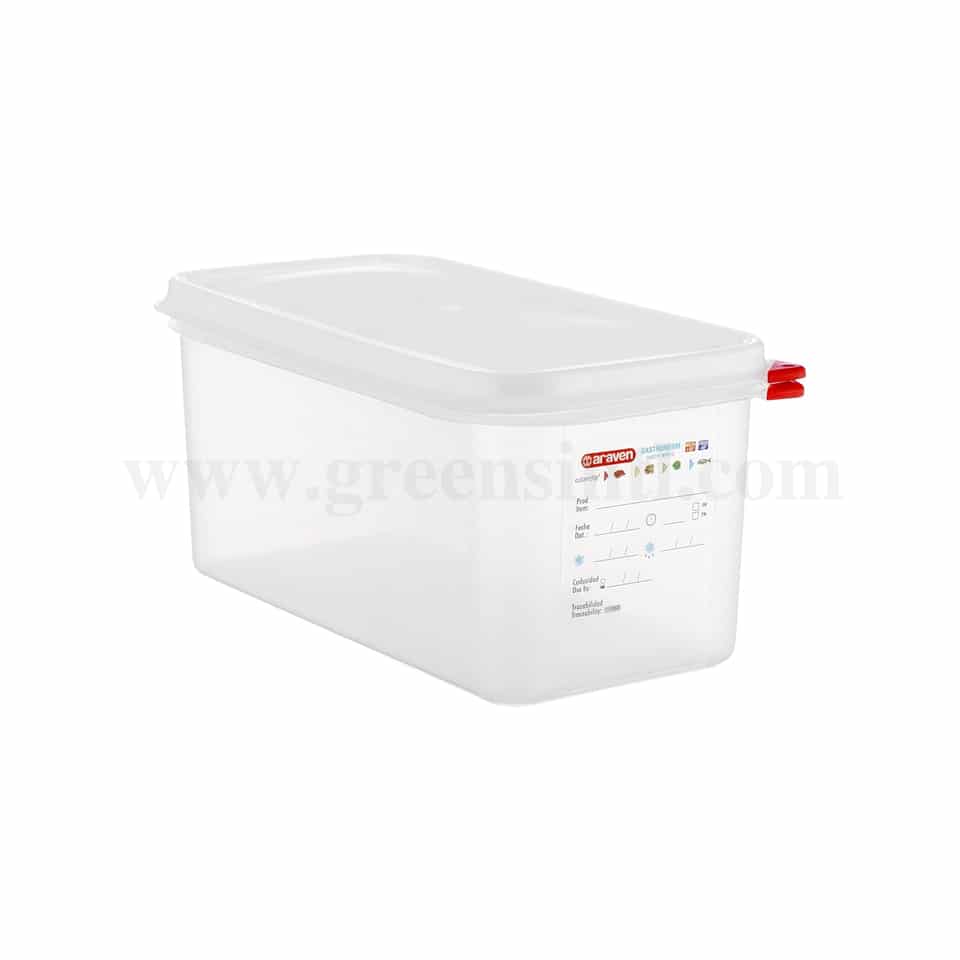 ARAVEN Airtight Food Container GN 1/3 325x176x150mm-6 L