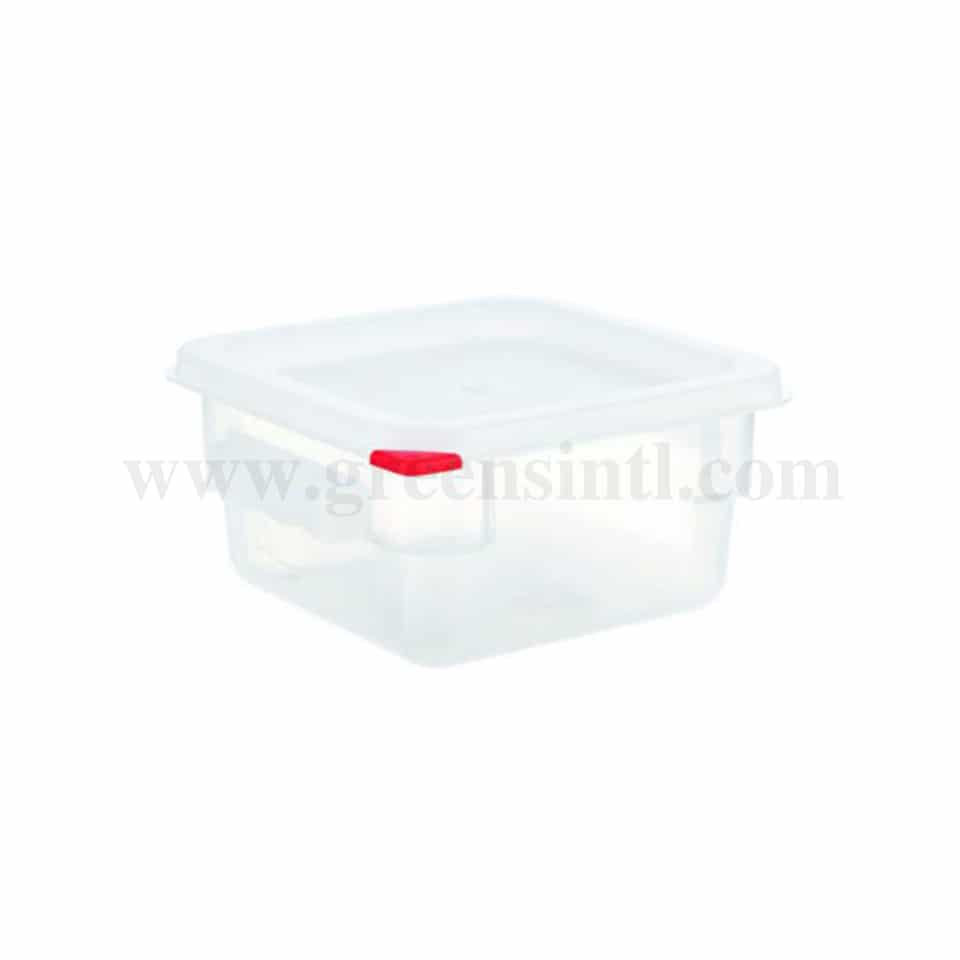 ARAVEN Square Polypropylene Container  with Lid 180x180x190mm-4 L