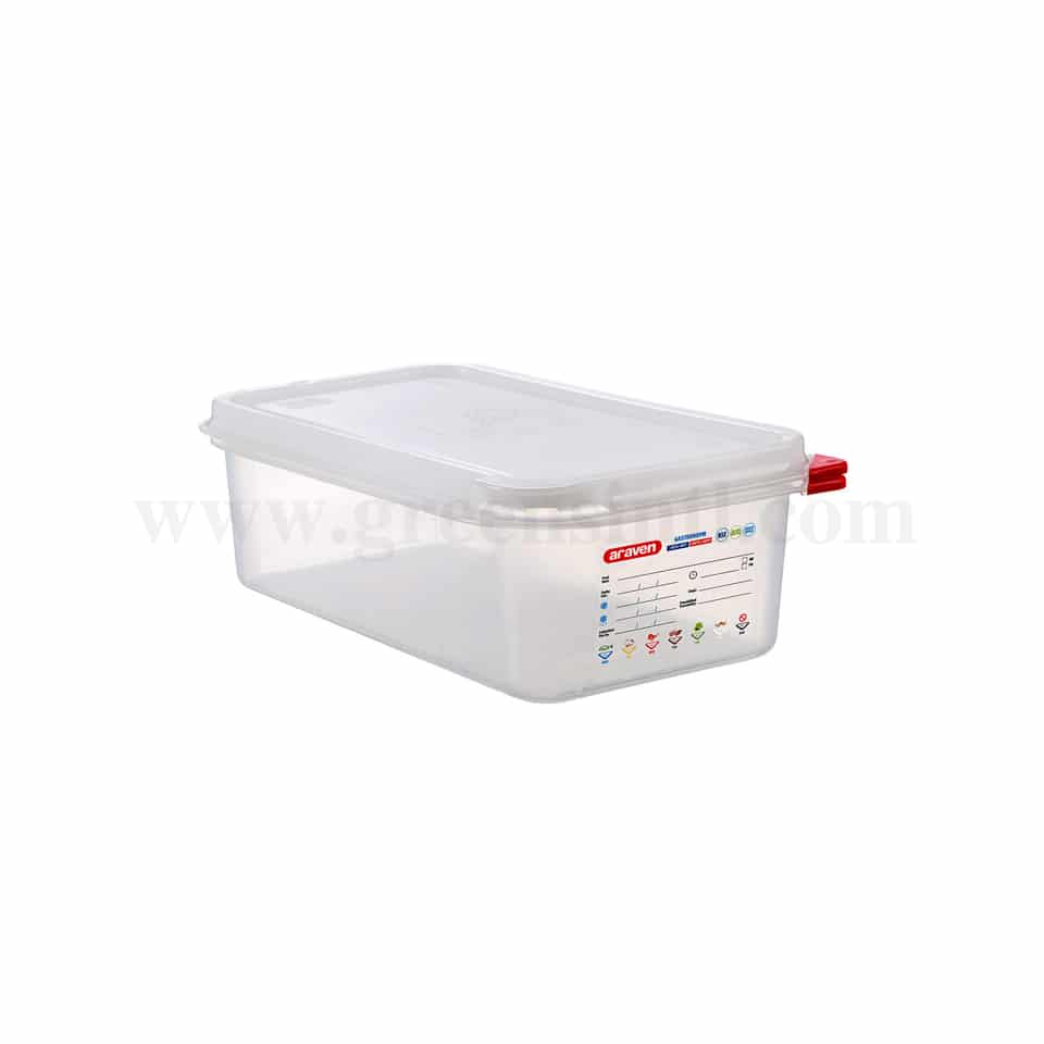 ARAVEN Airtight Food Container GN 1/3 325x176x100mm-4 L