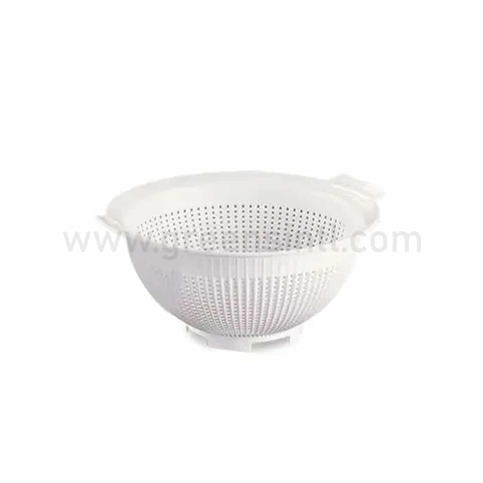 ARAVEN Round Drain Rack White D 380x172 mm-11 L