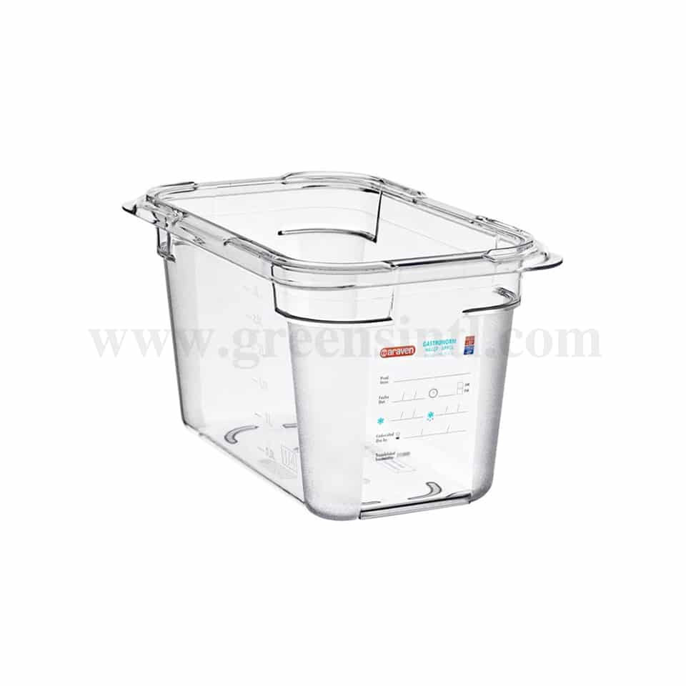 ARAVEN Polycarbonate Container without Lid 265x162xh150mm-4.3 L