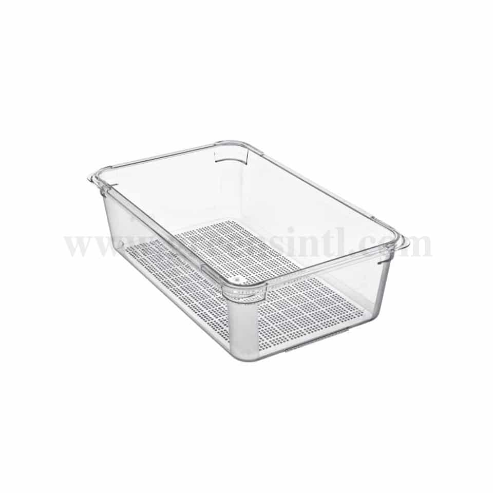 ARAVEN Polycarbonate perforated container GN 1/1 530x325xh150 mm
