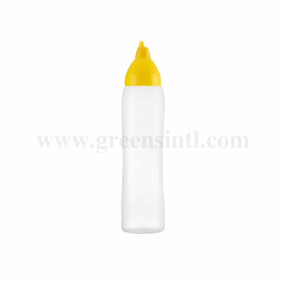 ARAVEN Non-Drip Sauce Dispenser Yellow D80xh312 mm- 100cl