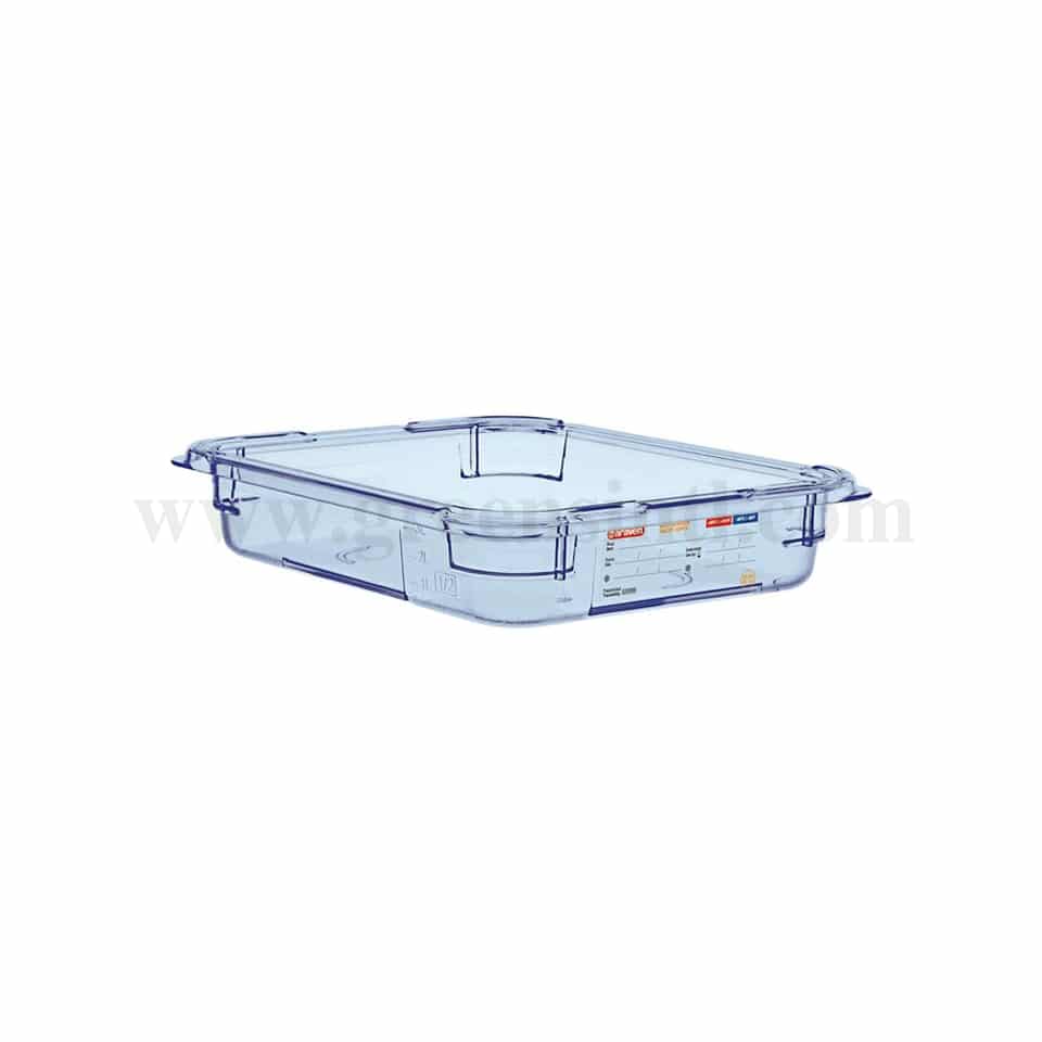 ARAVEN Gastronorm Food Pan BPA Free Blue GN 1/2 325x265xh65mm- 3.9L
