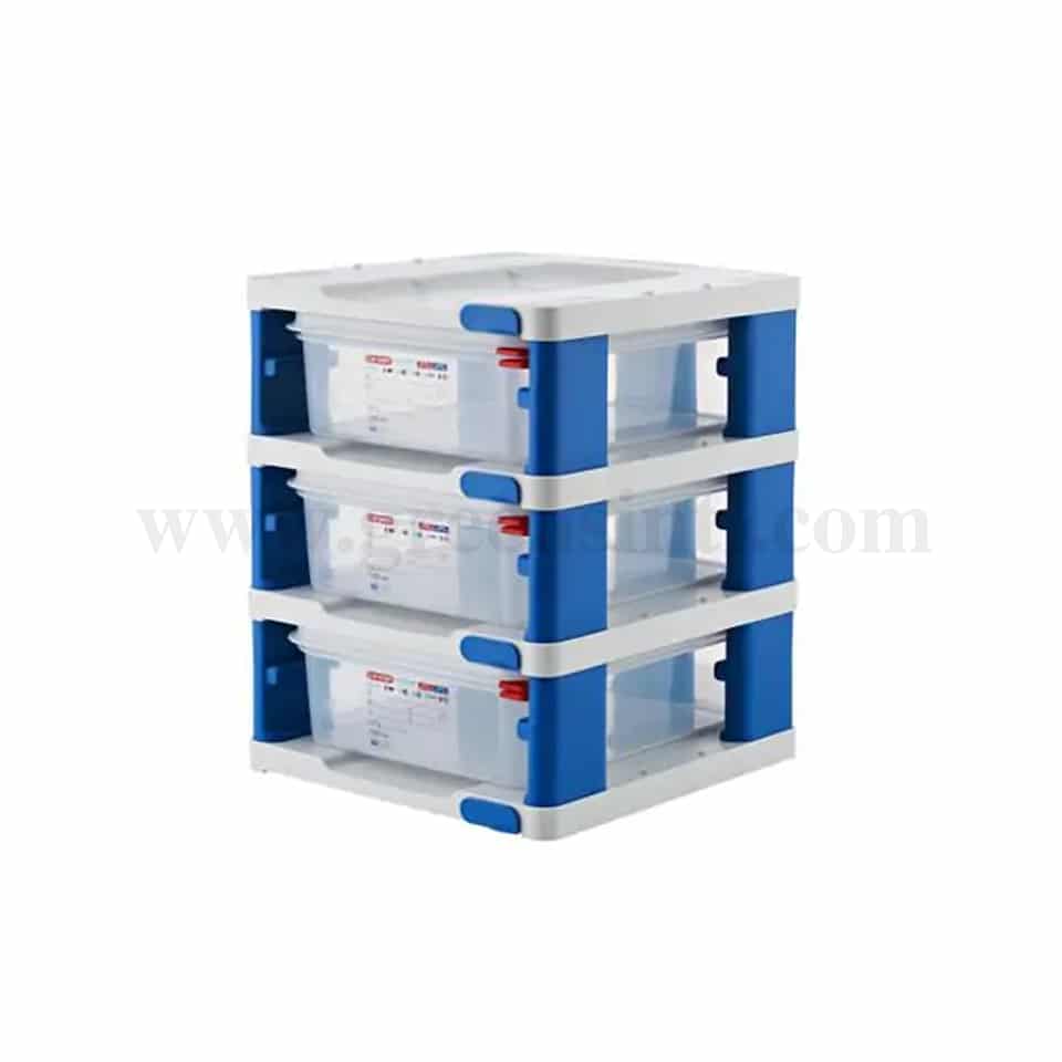 ARAVEN Food Storage Tower With Containers GN 1/2 357x312x397mm-18 L