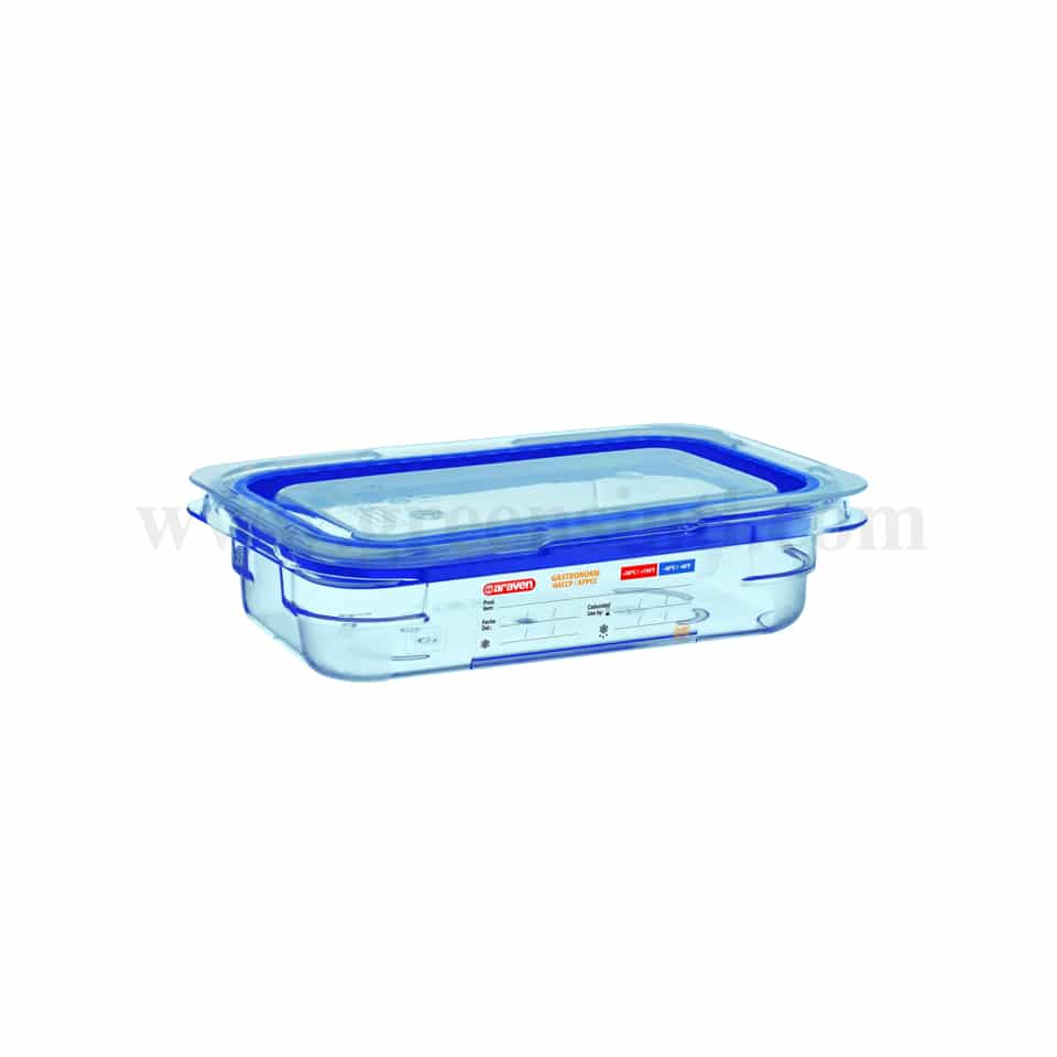 ARAVEN Airtight Container BPA Free GN 1/4 265x162xh65mm-1.2 L