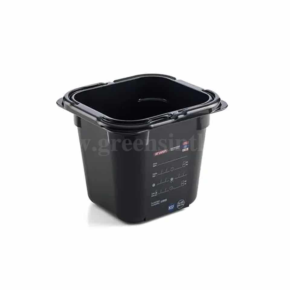 ARAVEN Food Box Black GN 1/6 176x162xh150mm-2.15 L