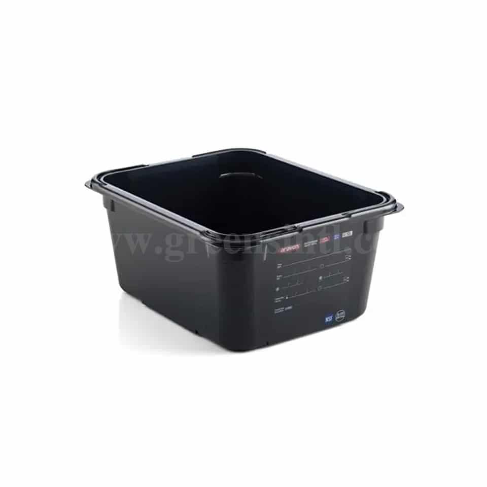 ARAVEN Food Box Black GN 1/2 325x265xh150mm-9 L