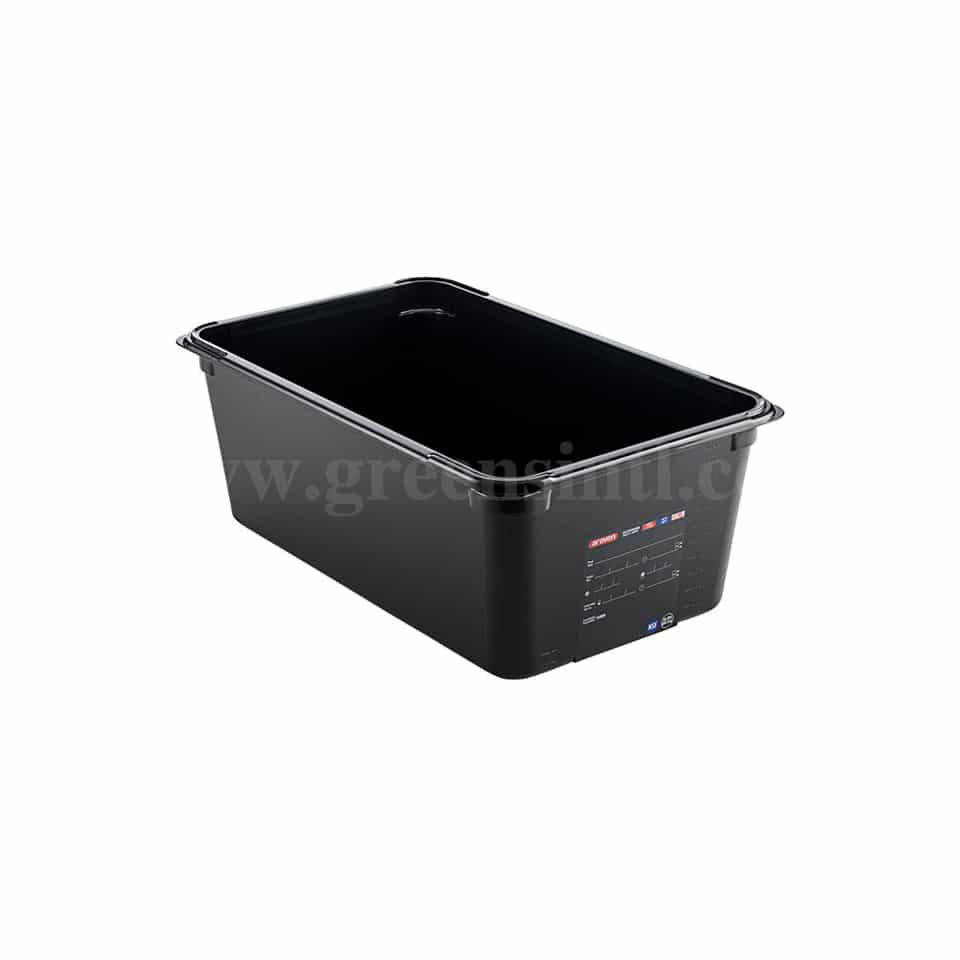 ARAVEN Food Box Black GN 1/2 325x265xh200mm-11.35 L