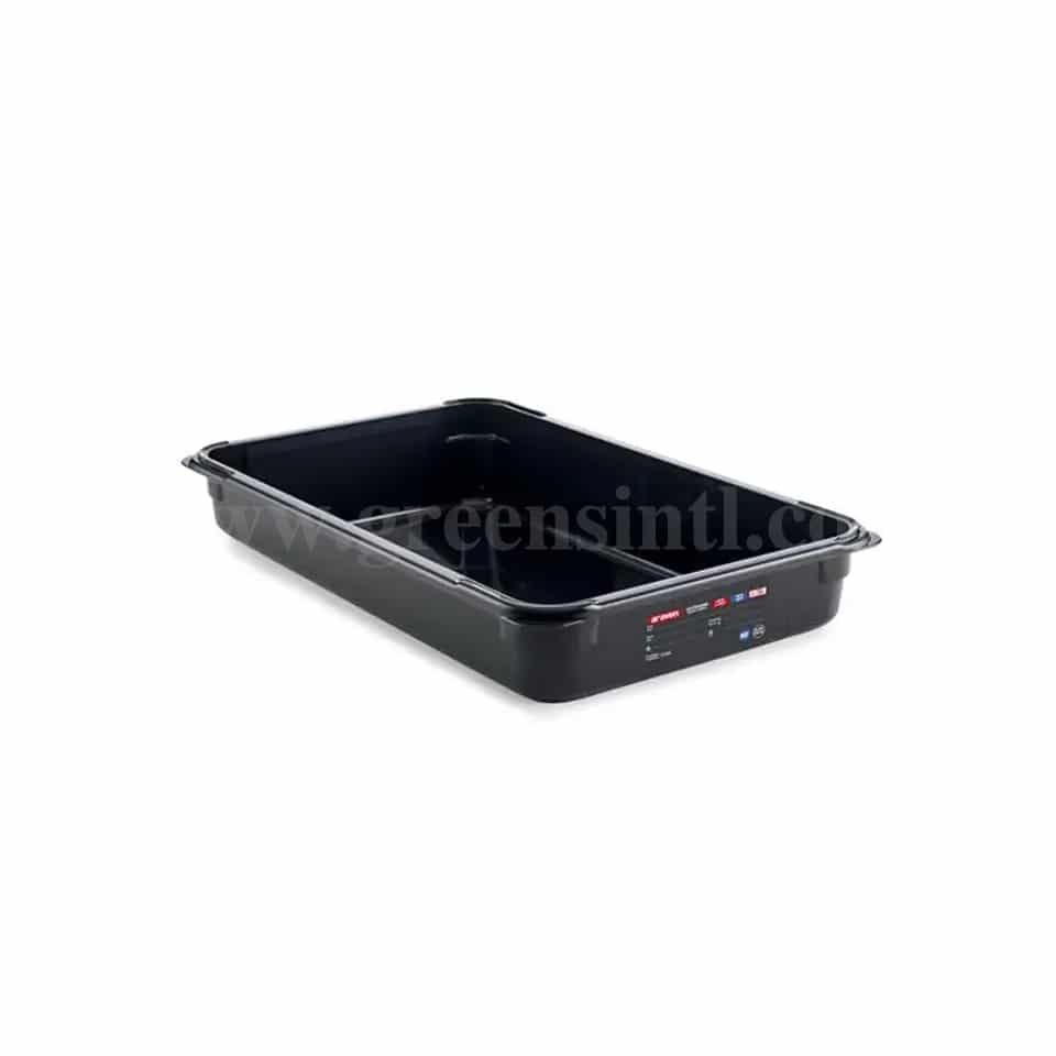 ARAVEN Food Box Black GN 1/1 530x325xh65mm-8.35 L