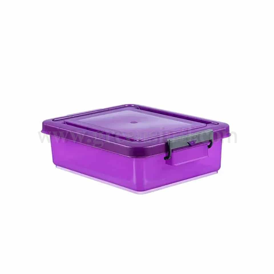 ARAVEN Food storage container with lid Purple 530x396xh159 mm-30 L