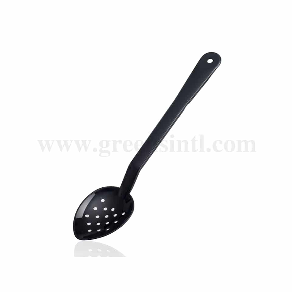 ARAVEN Perforated Spoon Black 333 x 73 mm