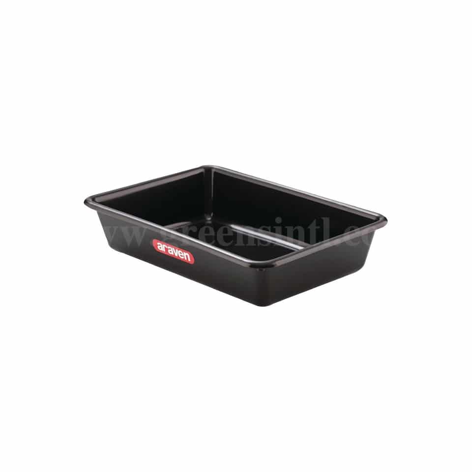 ARAVEN Deep Food Pan Black Deep 345x235xh75 mm-3L