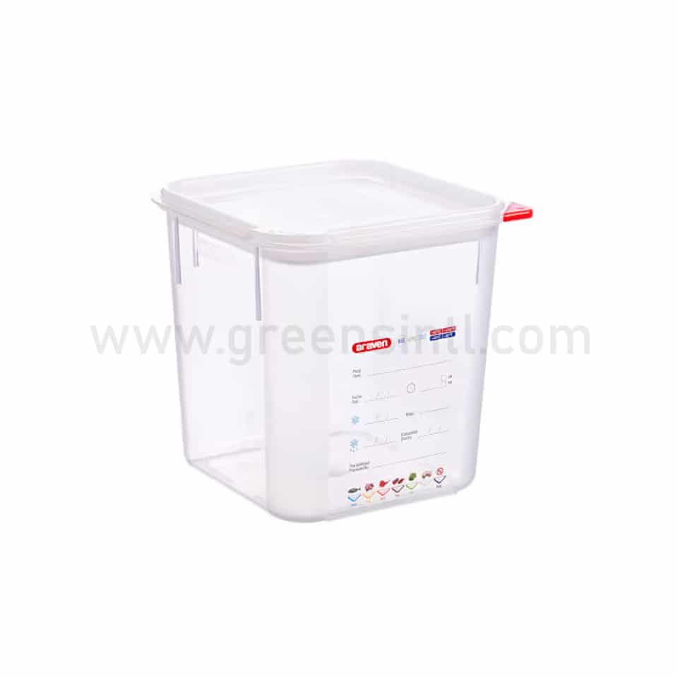 ARAVEN Square Polypropylene Container 290x290xh320 mm 18 L