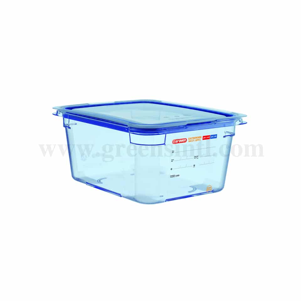 ARAVEN Airtight Container BPA Free GN 1/2 325x265xh150 mm-7.9 L