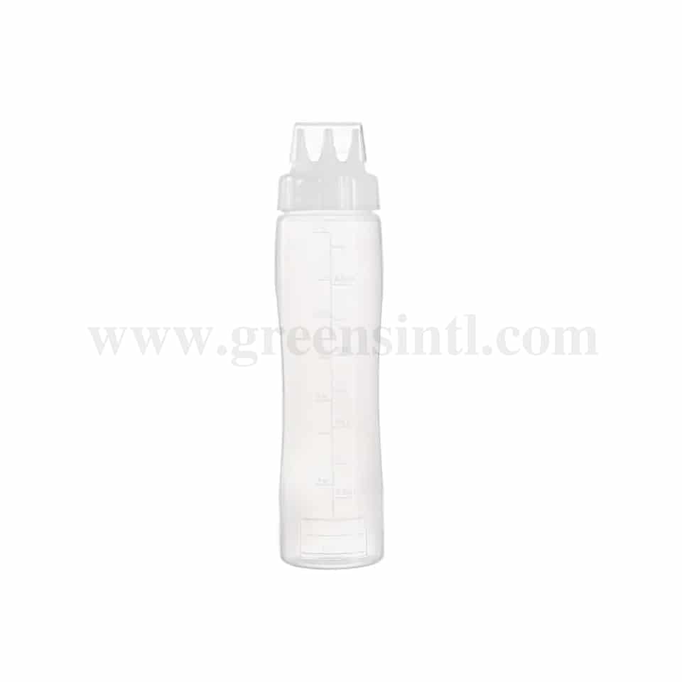 ARAVEN Squeeze Sauce Bottle 3 Nozzle D75x212 mm-50cl