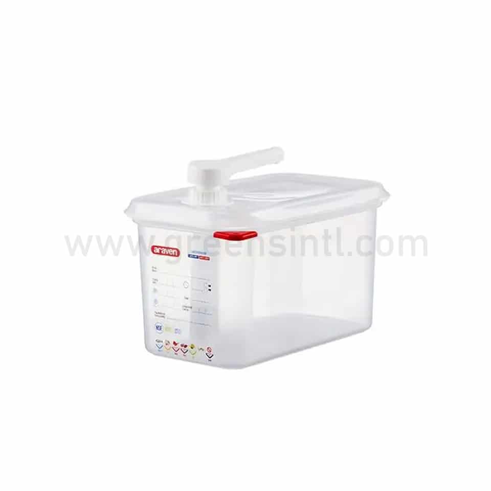 ARAVEN Sauce Dispenser Pump GN 1/4 265x162xh190 mm-30 ml