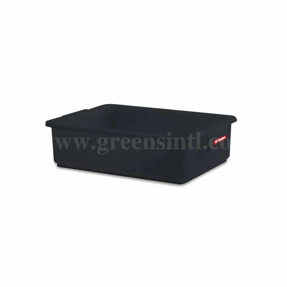 ARAVEN Container for Table Service Black 530x396xh139mm-25 L