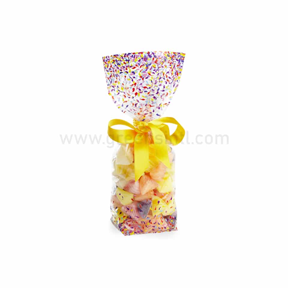 GREENS CHOICE Cellophane Bag Confettis 120x275mm-100 Pcs