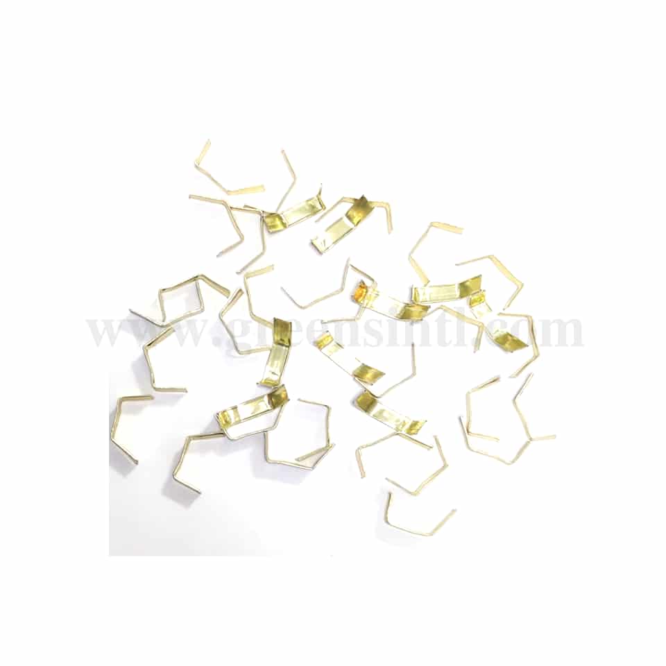 GREENS CHOICE Cellophane Cookies Bag Clips Gold 8 x 45mm-1000 Pcs