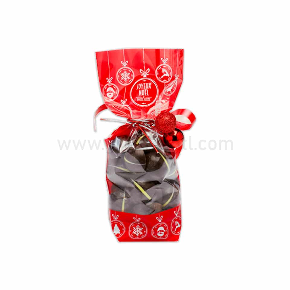 GREENS CHOICE Cellophane Bag Christmas Joyeux Noel 120 x 275mm-100 Pcs