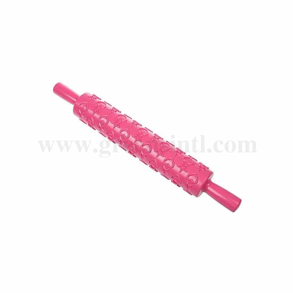 GREENS CHOICE Rolling Pin with Heart & Star Impression 250 mm