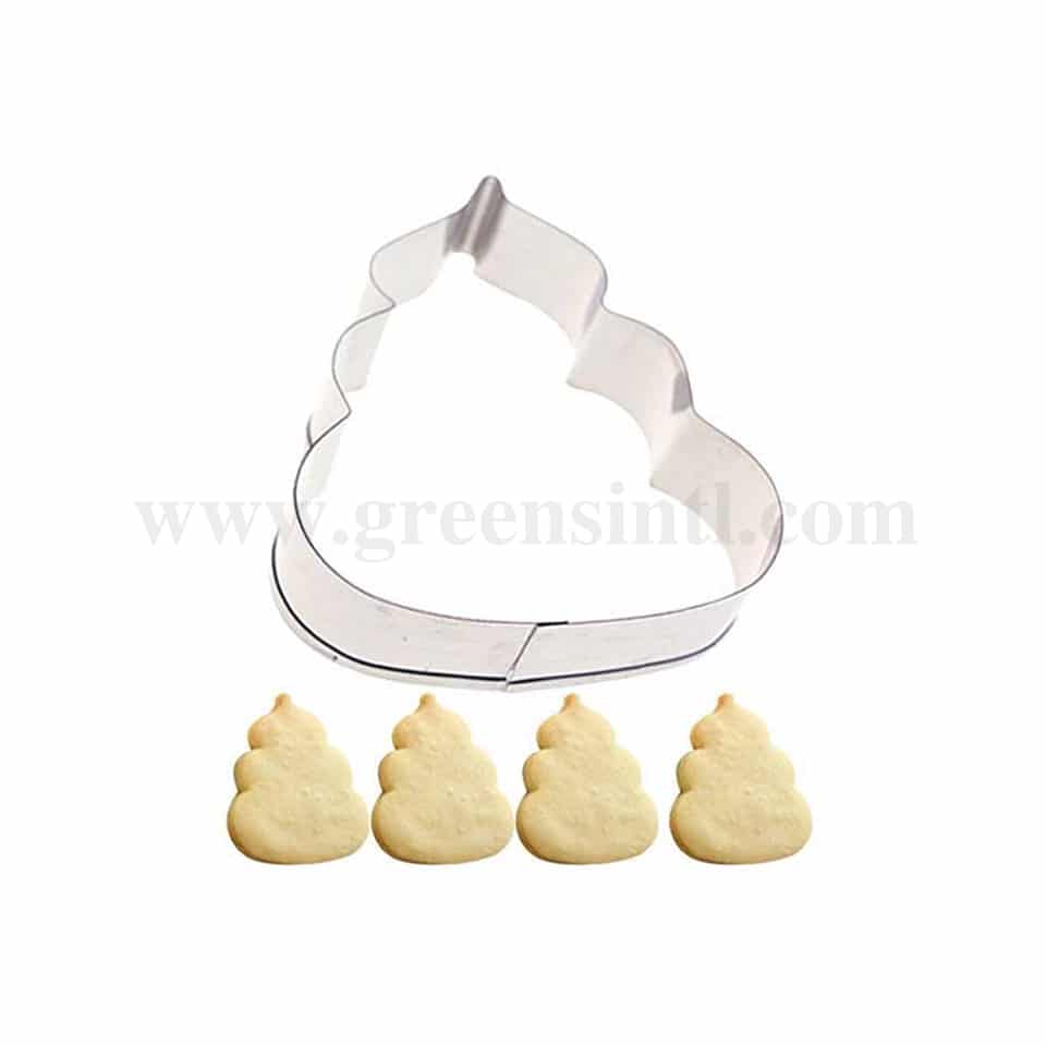 GREENS CHOICE Cookie Cutter Poop Emoji 70x65mm