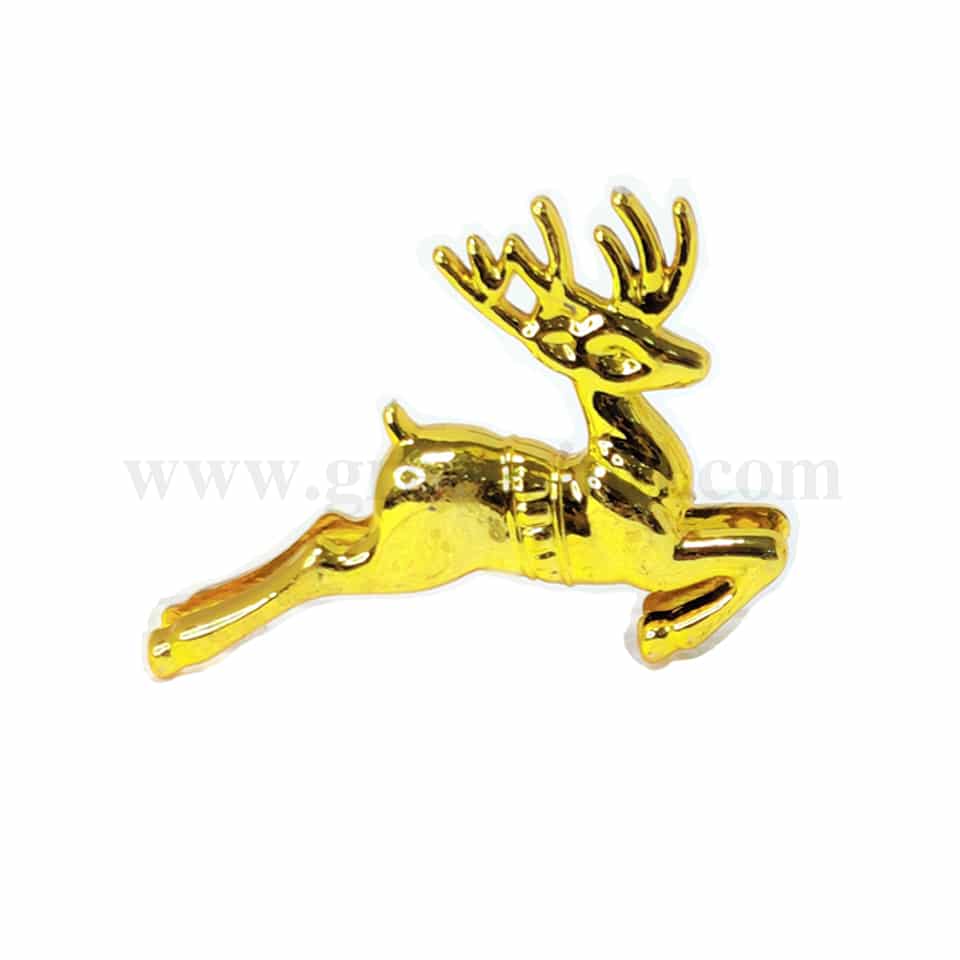 GREENS CHOICE Cake Topper-Reindeer Gold 70 mm-100 Pcs