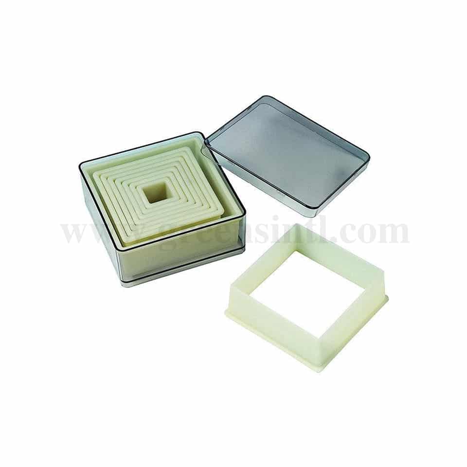 GREENS CHOICE Plain Square Cutter Set of 9