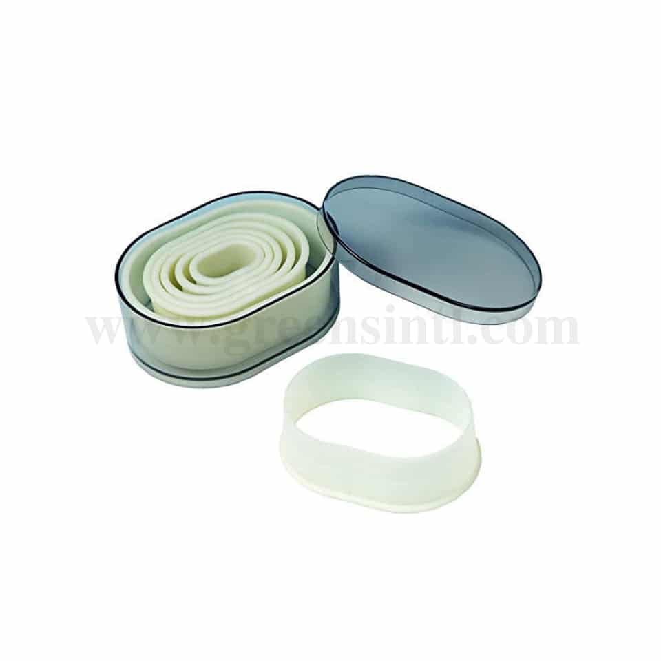 GREENS CHOICE Plain Oval Cutter Set of 7