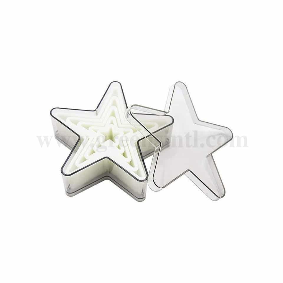 GREENS CHOICE Plain 5-Point Star Set of 5