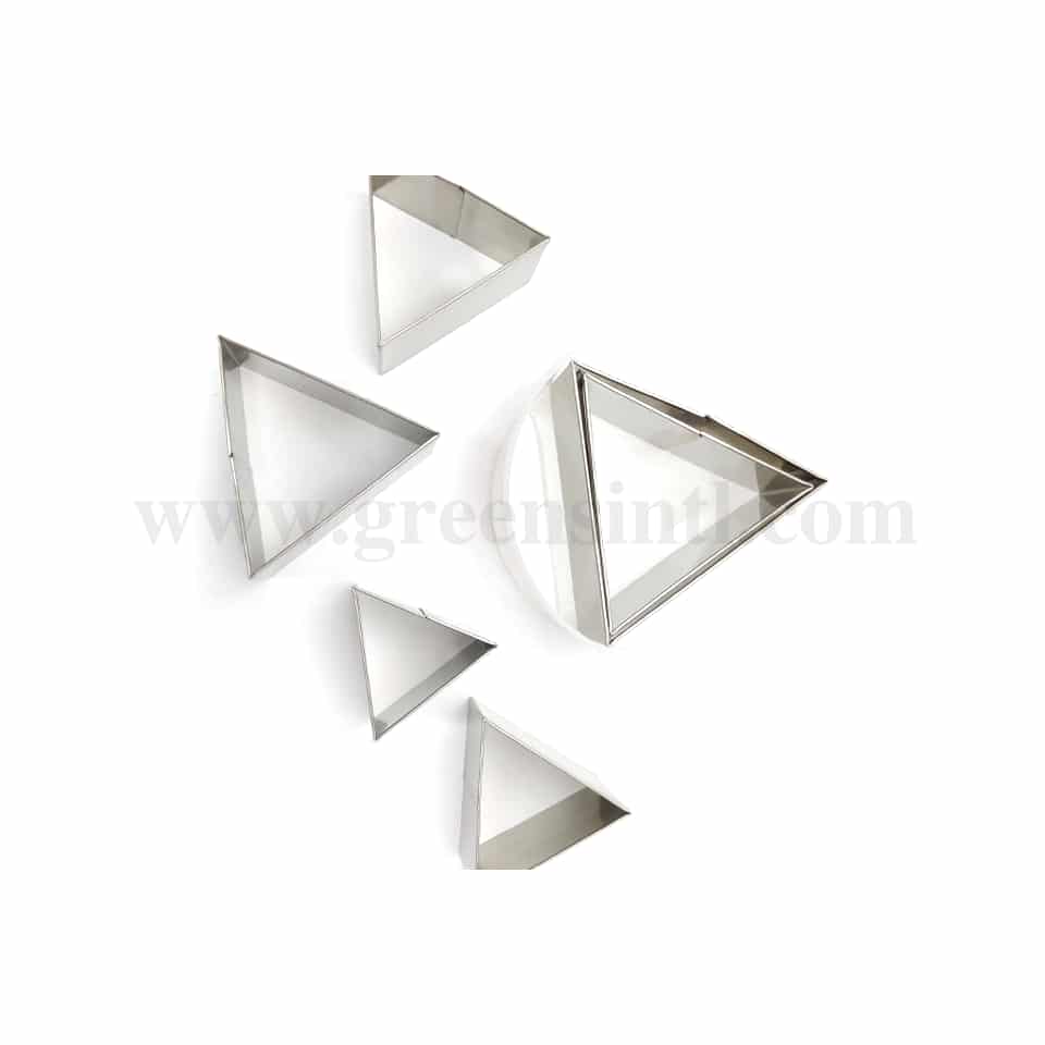 GREENS CHOICE Plain Triangle Cutter Set of 6