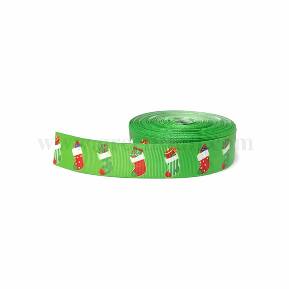 GREENS CHOICE Green Ribbon with Socks 25mmx 30 m