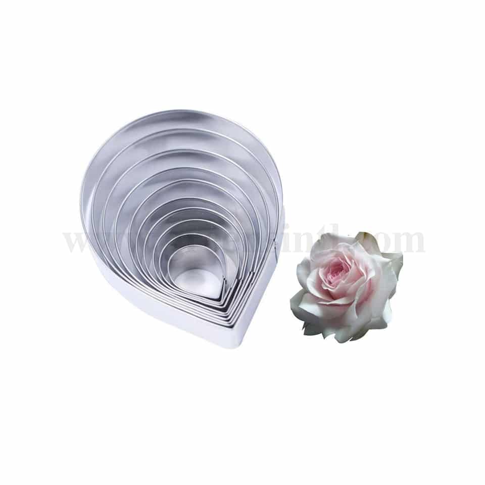 GREENS CHOICE Rose Petal Flower Cutter - Set of 10