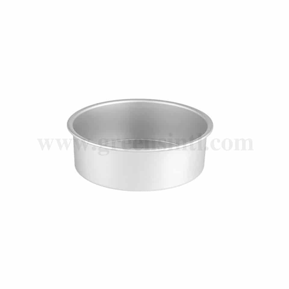 GREENS CHOICE Round Cake Pan Aluminium D 4 Inch x H 4 Inch
