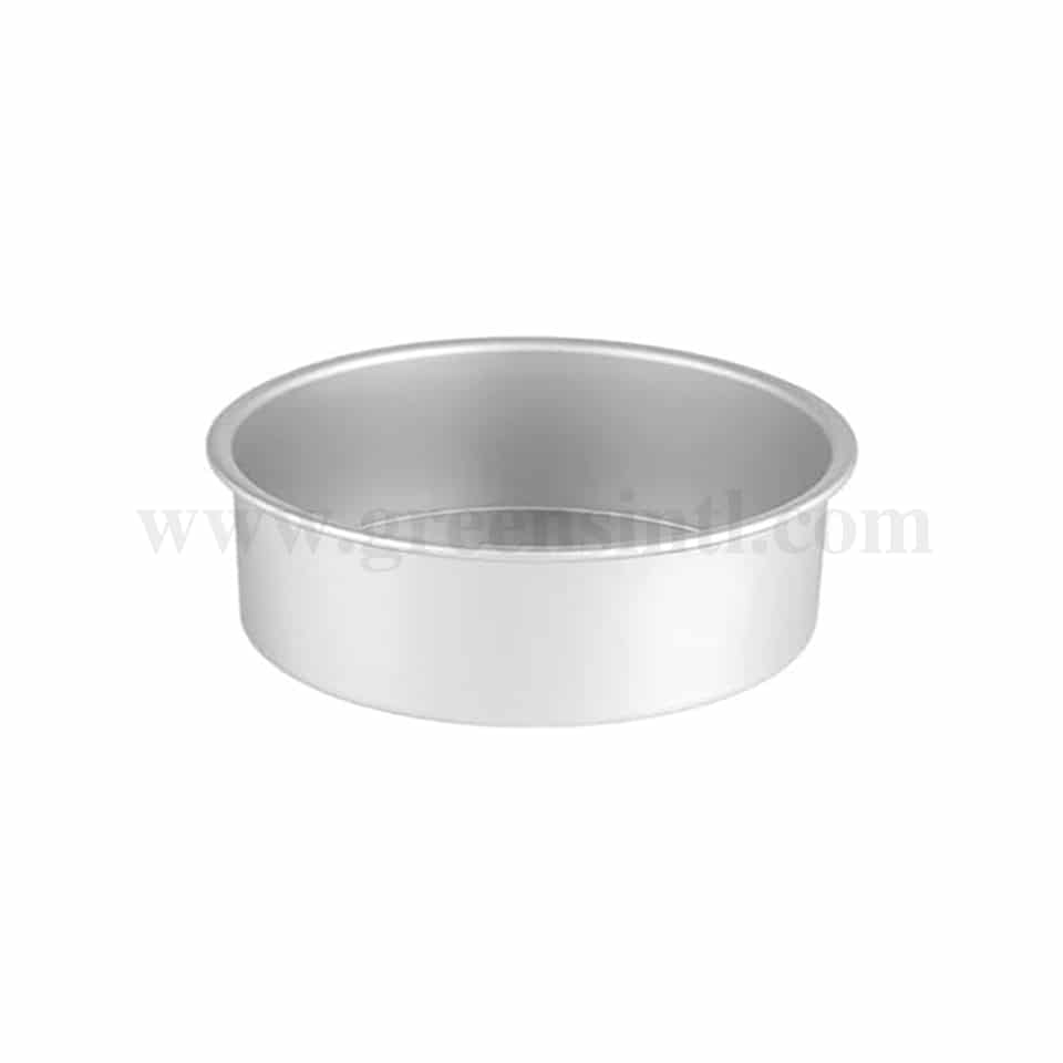 GREENS CHOICE Round Cake Pan Aluminium D 7 Inch x H 4 Inch