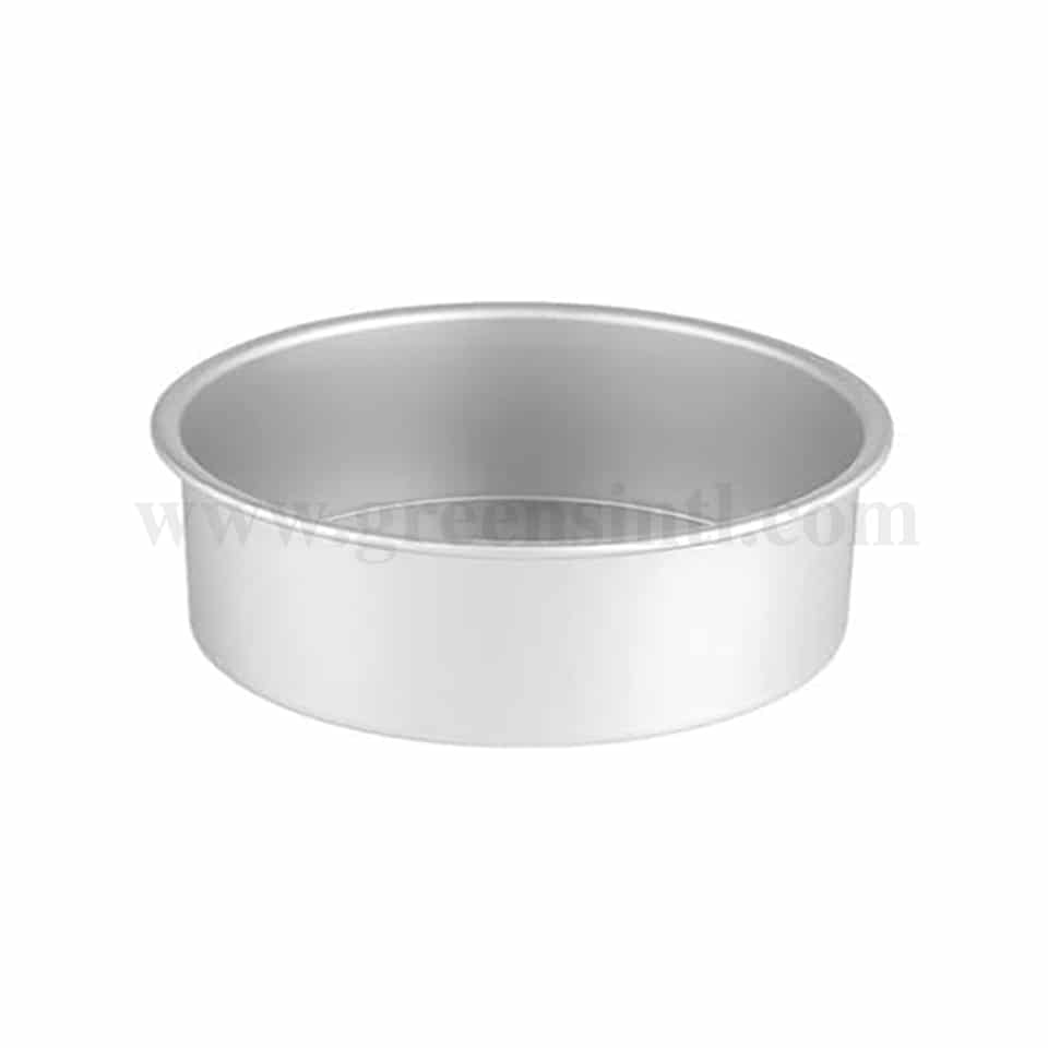 GREENS CHOICE Round Cake Pan Aluminium D 9 Inch x H 4 Inch