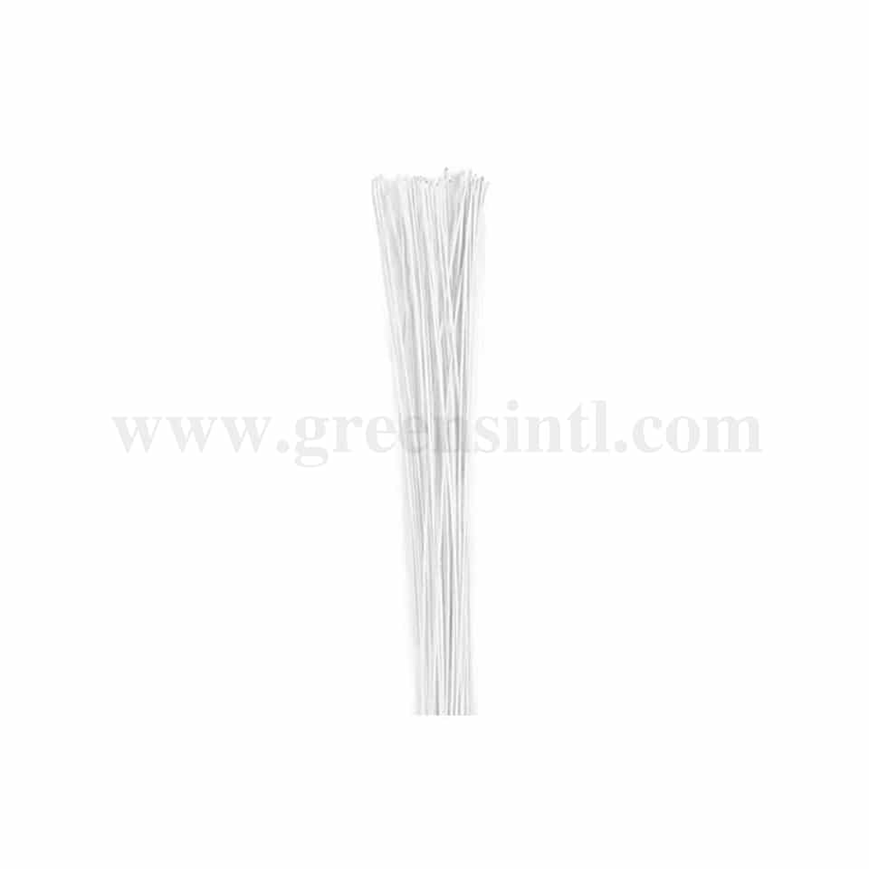GREENS CHOICE Floral Wire White 26 Gauge-360 mm-50 Pcs